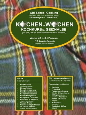 cover image of Kochkurs für Geizhälse
